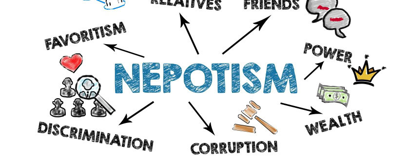 Discrimination and favoritism highlight negatives of nepotism in workplaces and society.