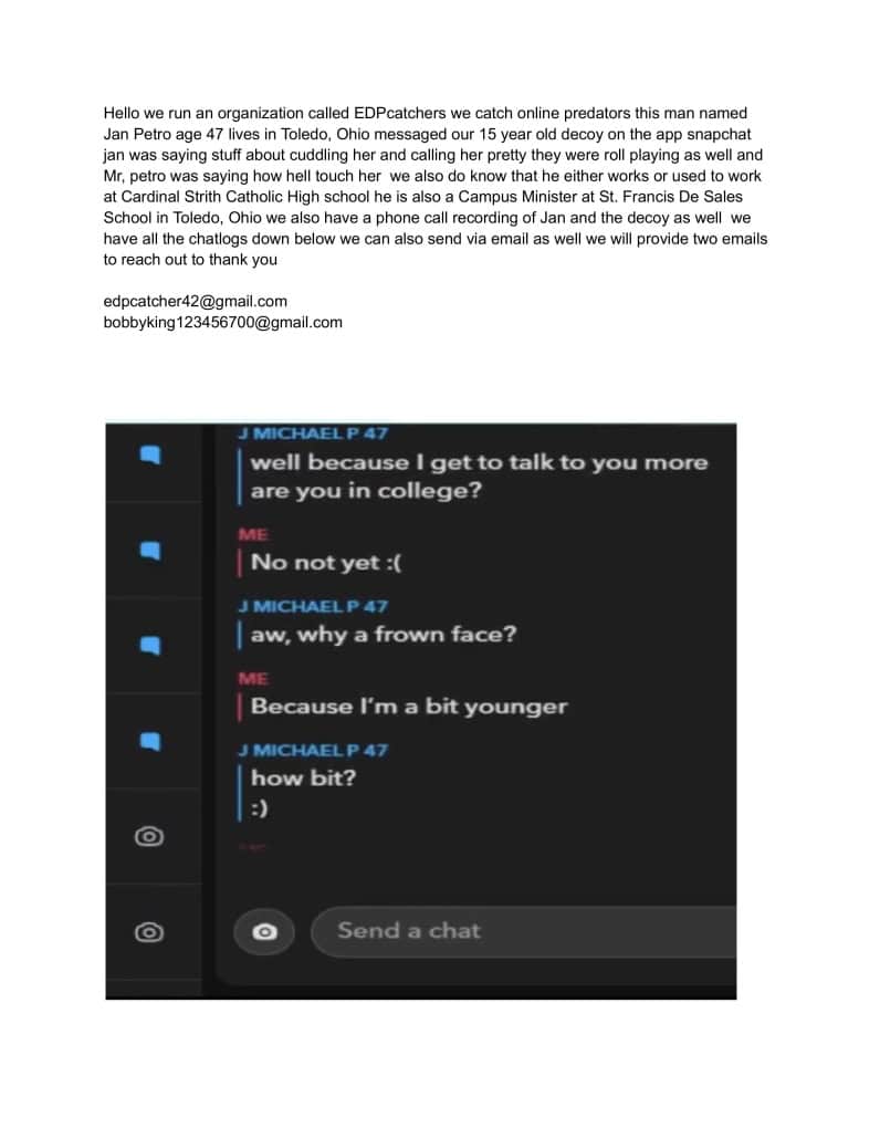 A vibrant screenshot of a chat conversation featuring Michael P 47 discussing college and age-relate.