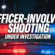 Police lights during officer-involved shooting investigation in Fostoria.