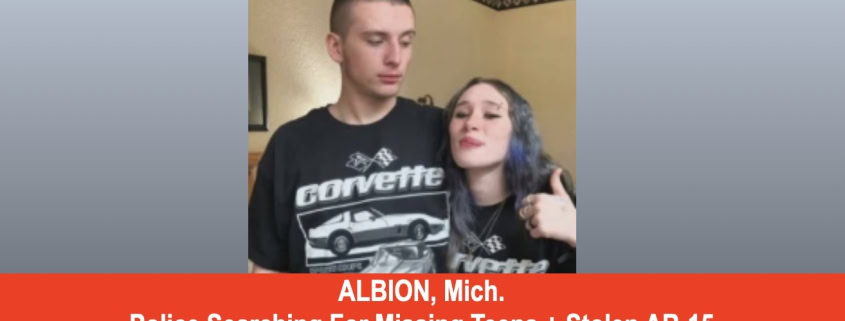 Fostoria News Teen boy and girl indoors, serious expressions, no weapons visible.