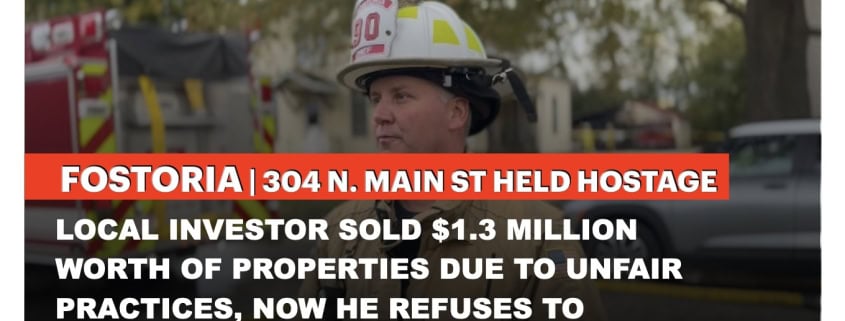 Fostoria News Fostoria firefighter at scene of property sale controversy.