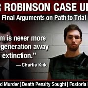 Tyler Robinson case update with a young man and quote about freedom and extinction.