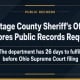Portage County Sheriff's Office ignores public records request, lawsuit possible.