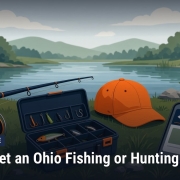 Fostoria News: Illustration, with headline: How to Get an Ohio Fishing or Hunting License