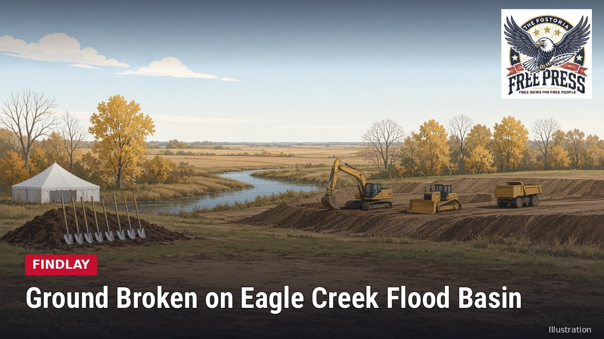 Illustration: FINDLAY | Leaders Break Ground on $32 Million Eagle Creek Flood Basin, the Capstone of a 20-Year Push After the 2007 Flood