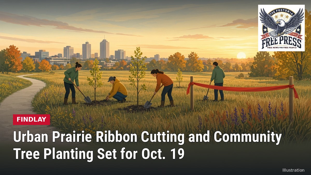 Illustration: FINDLAY | Urban Prairie Ribbon Cutting and Community Tree Planting Set for Monday, Oct. 19