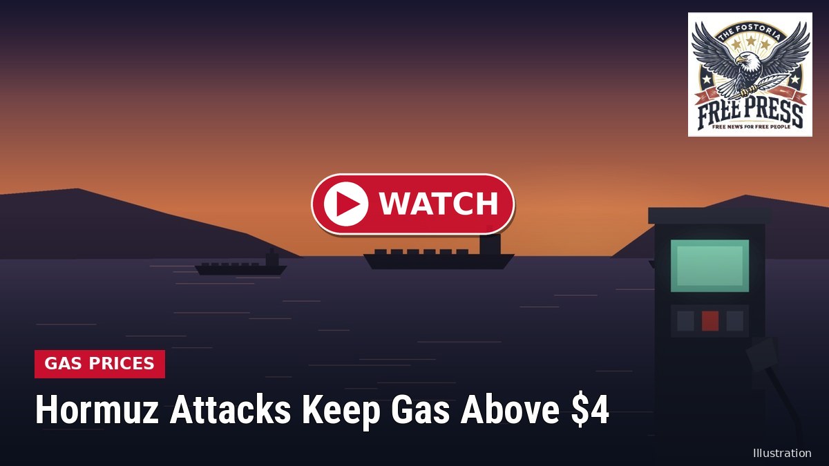 Illustration: WASHINGTON | Gas Prices Stay Above $4 as Iran War Attacks Near the Strait of Hormuz Push Oil Back Over $100; Ohio Averages $4.08