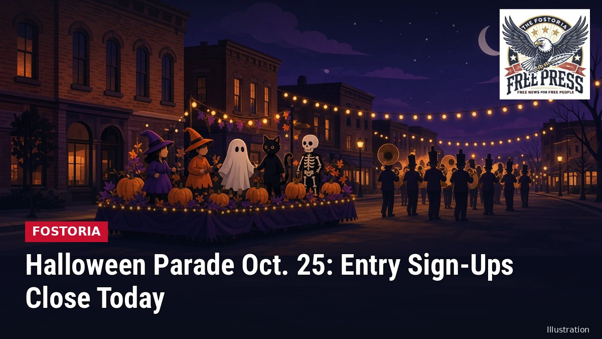 Illustration: FOSTORIA | Halloween Parade Set for Sunday, Oct. 25; Parade Entry Registration Closes Today