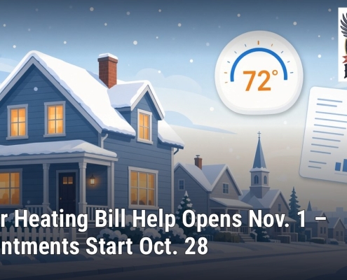 Illustration: PSA | Winter Heating Bill Help Opens Nov. 1 for Seneca, Sandusky, Wood & Ottawa Counties – Appointments Start Oct. 28