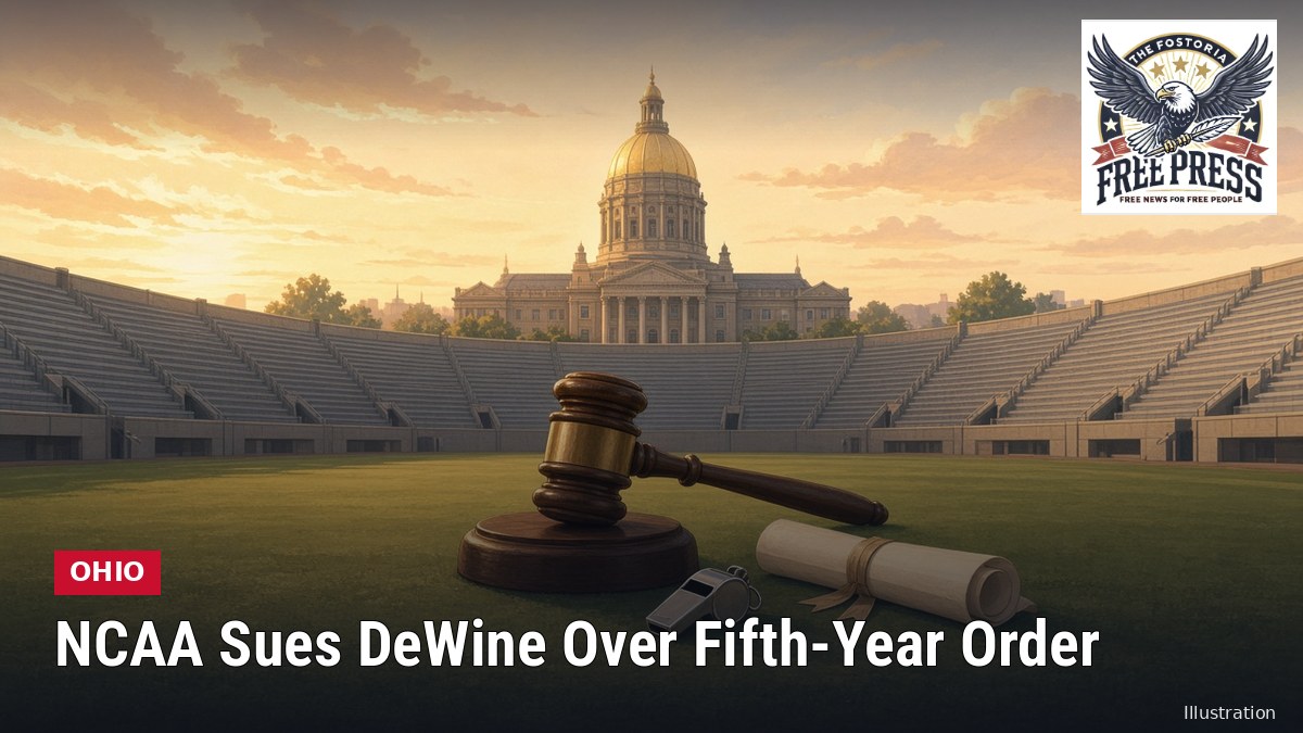 Illustration: OHIO | NCAA Sues Gov. DeWine Over Order Letting Ohio Colleges Give 2022 Athletes a Fifth Season