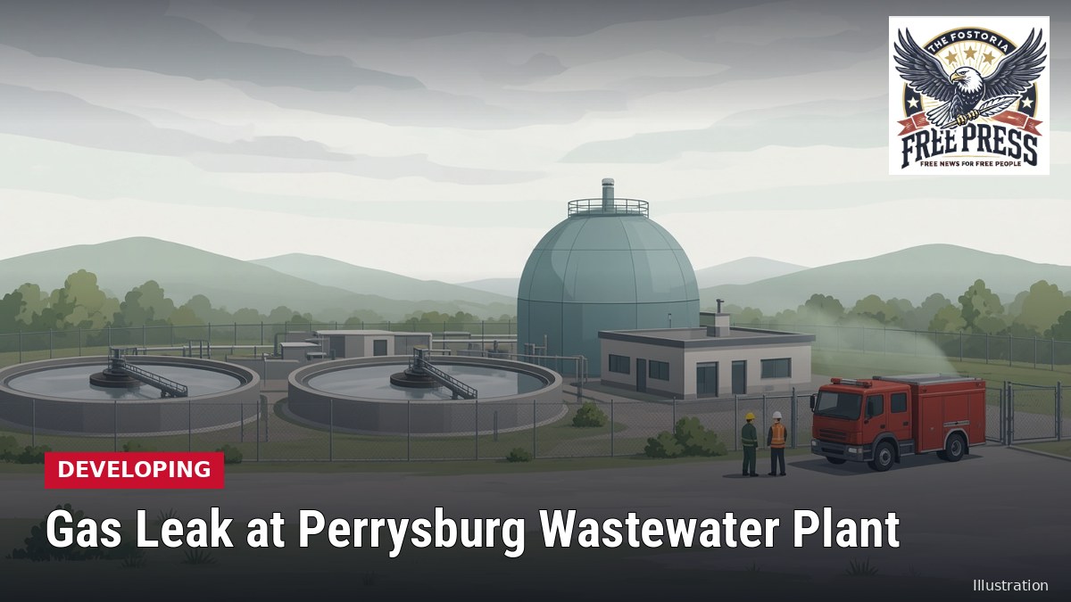 Illustration: PERRYSBURG | All Clear Given After Equipment Failure Released Gas Inside Wastewater Plant; Tap Water Safe, Cause Under Investigation