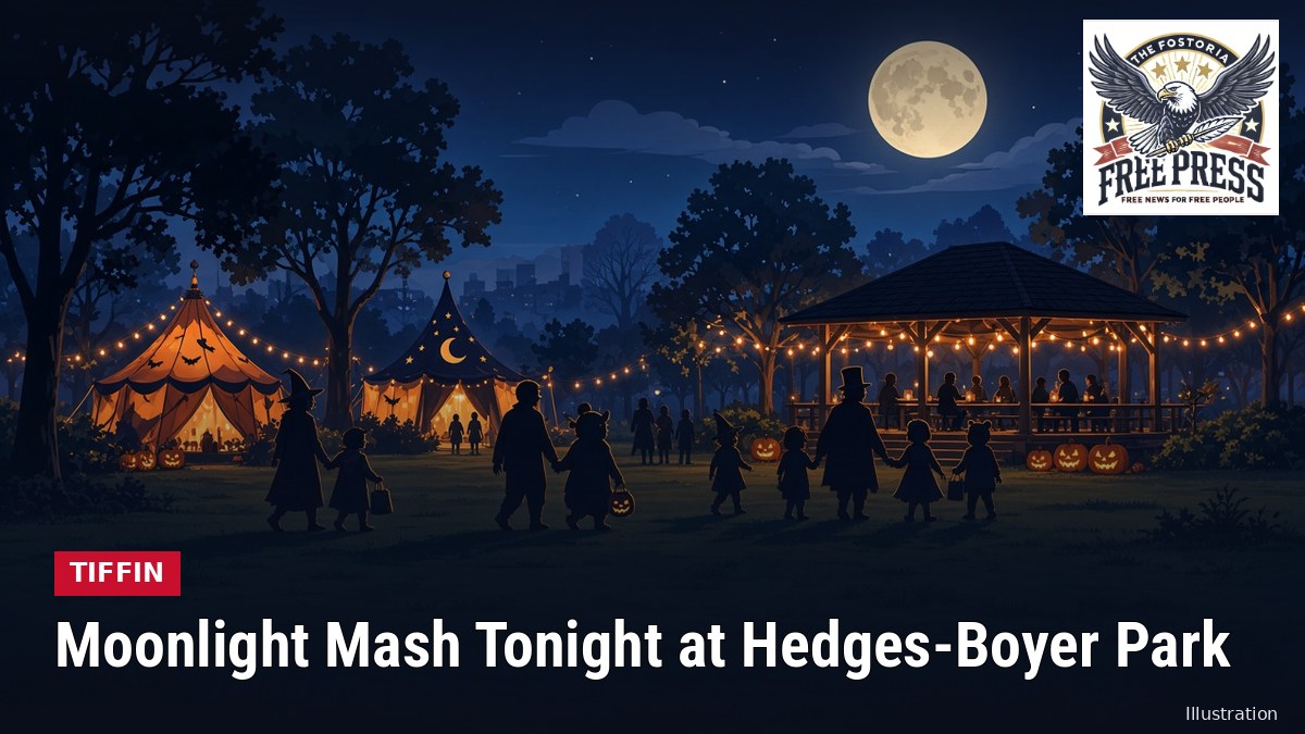 Illustration: TIFFIN | New 'Moonlight Mash' Family Halloween Event Tonight at Hedges-Boyer Park, 6 to 8 p.m.