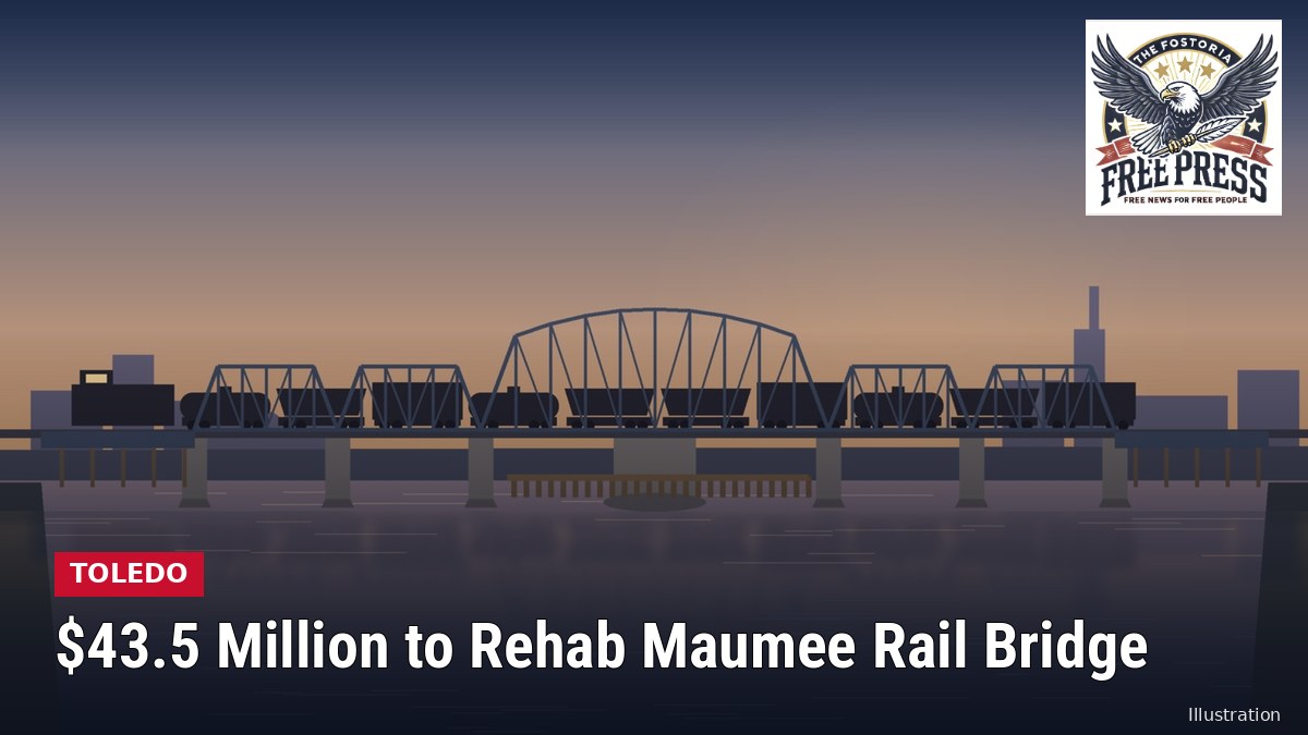 Illustration: TOLEDO | Wheeling & Lake Erie Railway Gets $43.5 Million Federal Grant to Rehabilitate Its Maumee River Swing Bridge
