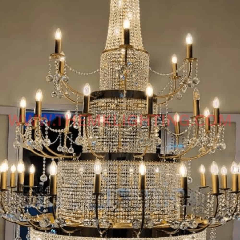 Modern Duplex Villa Chandelier Crystal Design by M.K Lighting