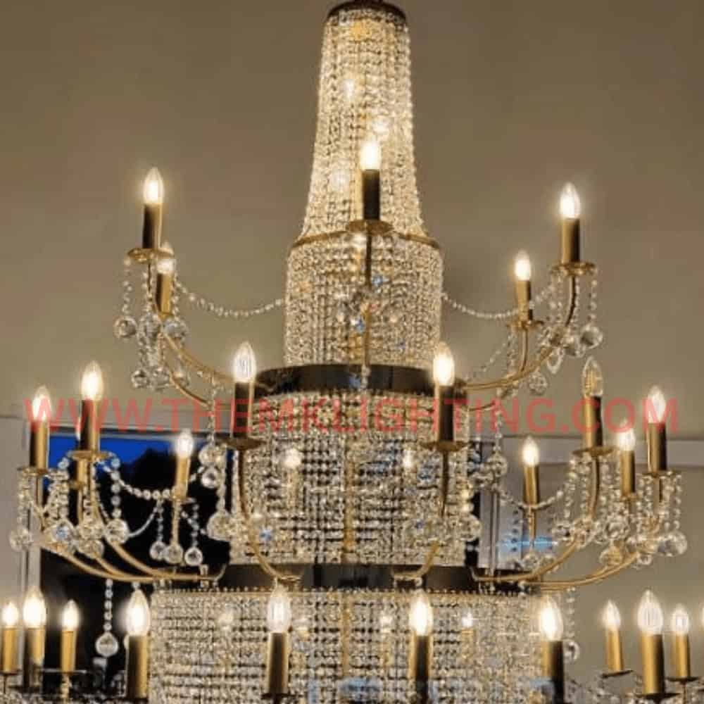 Modern Duplex Villa Chandelier Crystal Design by M.K Lighting