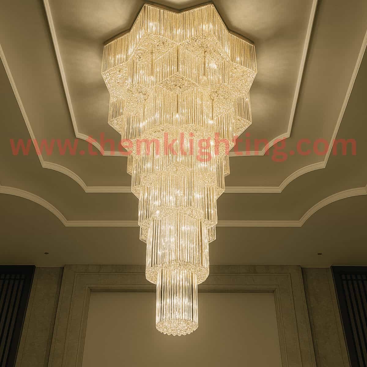 Best Chandelier Manufacturers in Delhi 2025 crystal chandelier by M.K Lighting Delhi