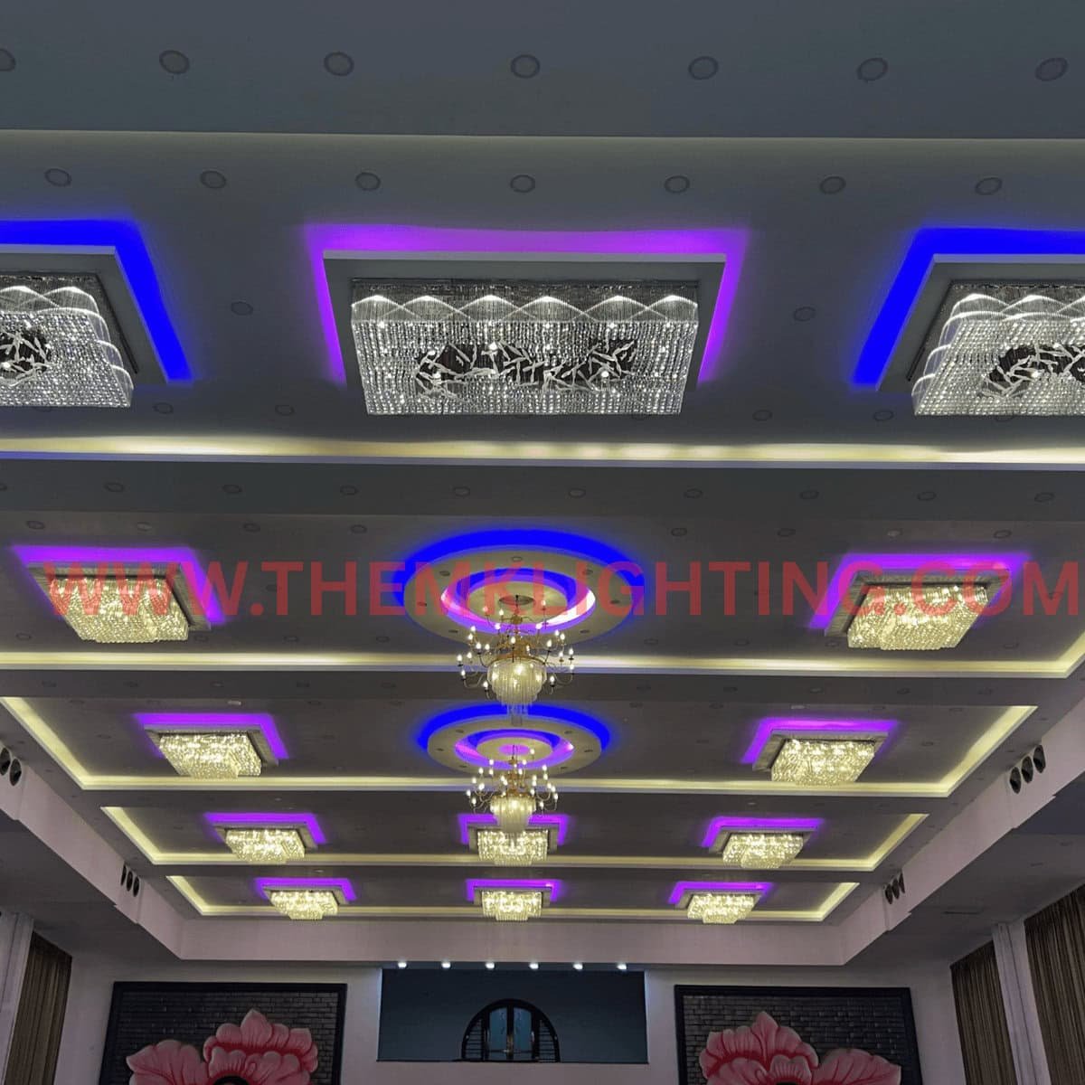 Crystal Jhumar Design with K9 Crystals and LED