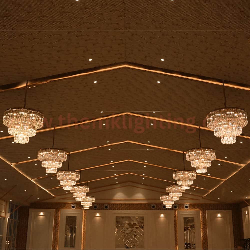 Modern Crystal Chandelier for Banquet Halls – Designed and Manufactured by M.K Lighting