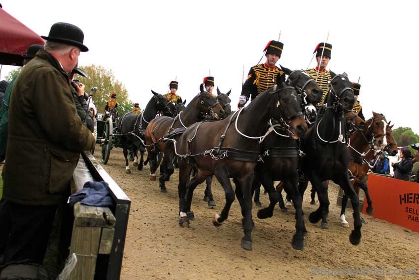 The Troop entering the arena at The Royal Windsor Horse Show