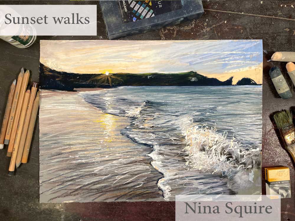 Sunset in sof pastel