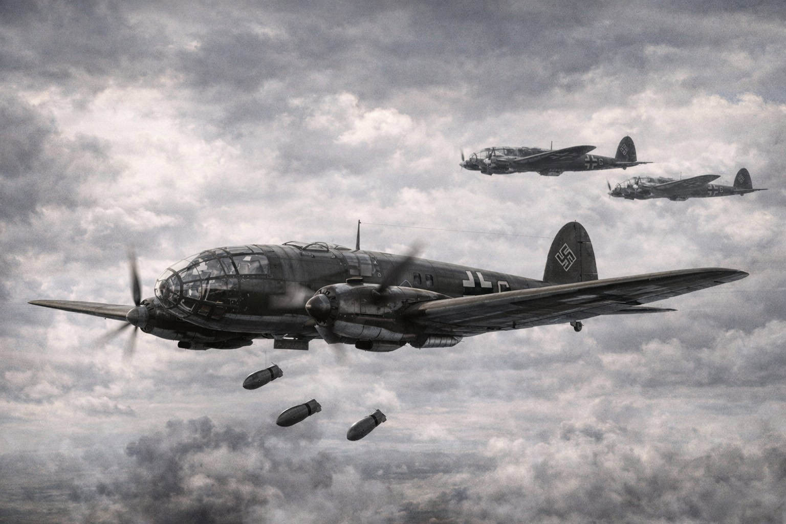Operation-Bodenplatte-Heinkel-111-Bombing