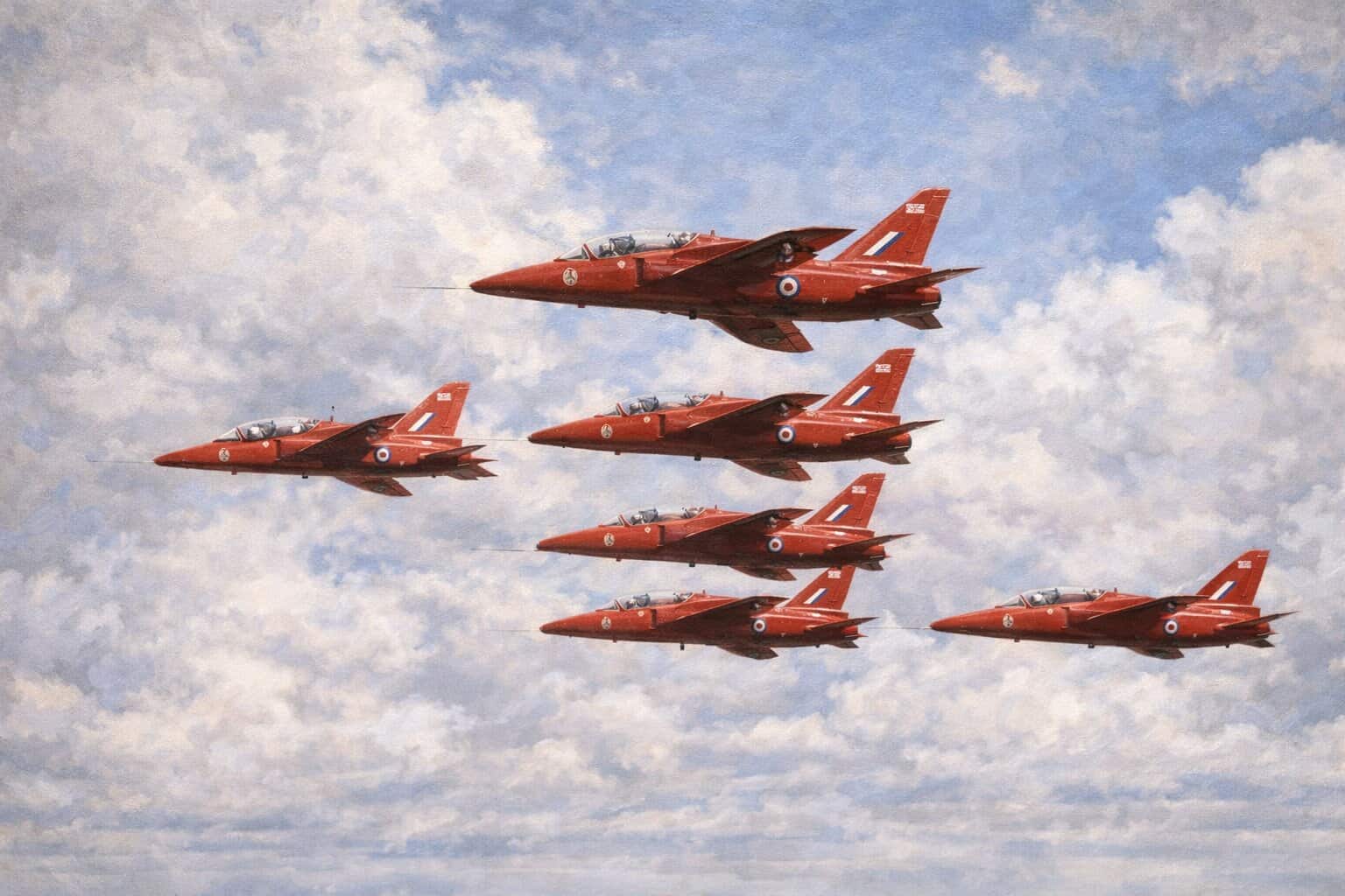Red Arrows Perform Their First Official Display