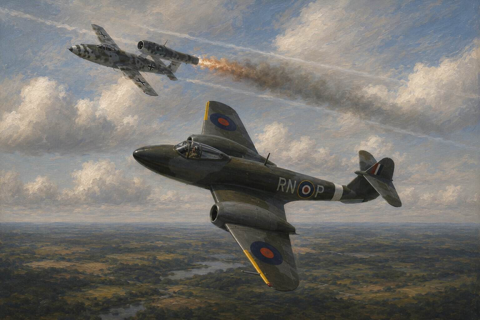 Gloster Meteor Flies First RAF Jet Sortie Against V-1s