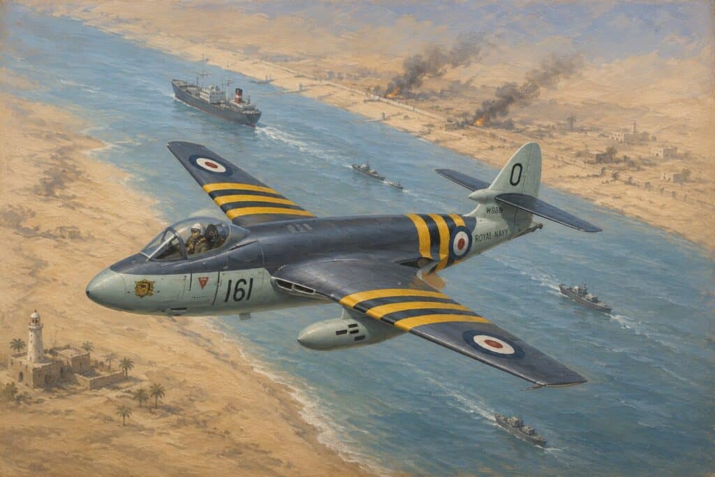 Sea Venom during Suez Crisis
