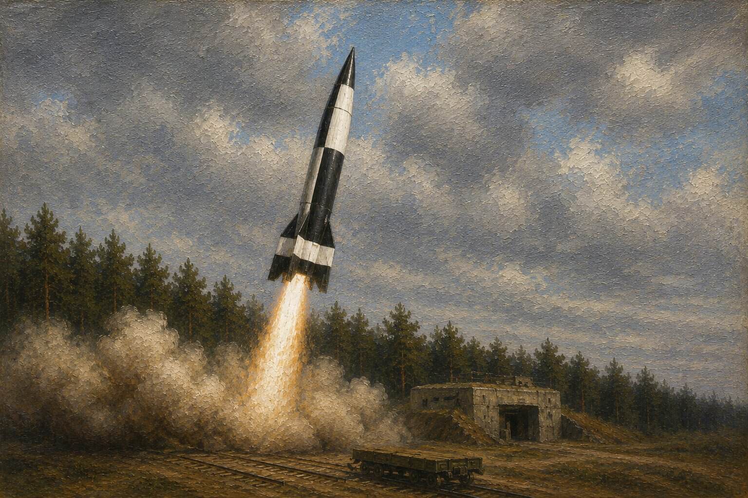First V-2 Missile Strikes London at Chiswick in 1944