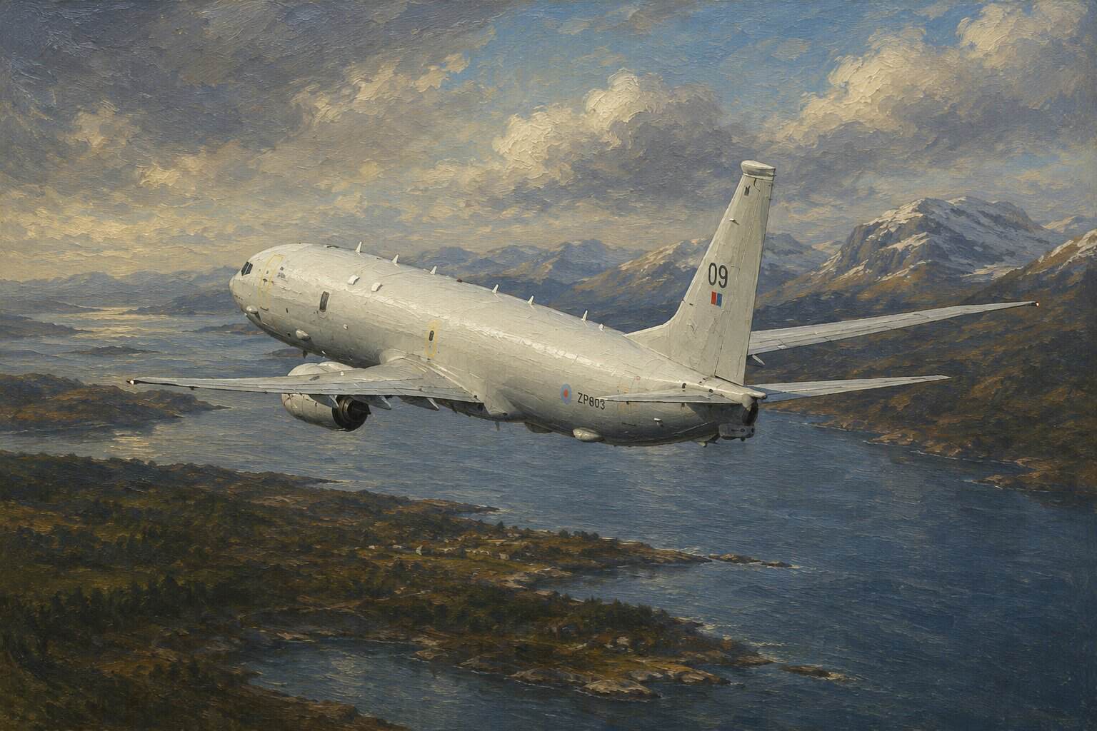 First RAF Poseidon MRA1 Arrives at RAF Lossiemouth