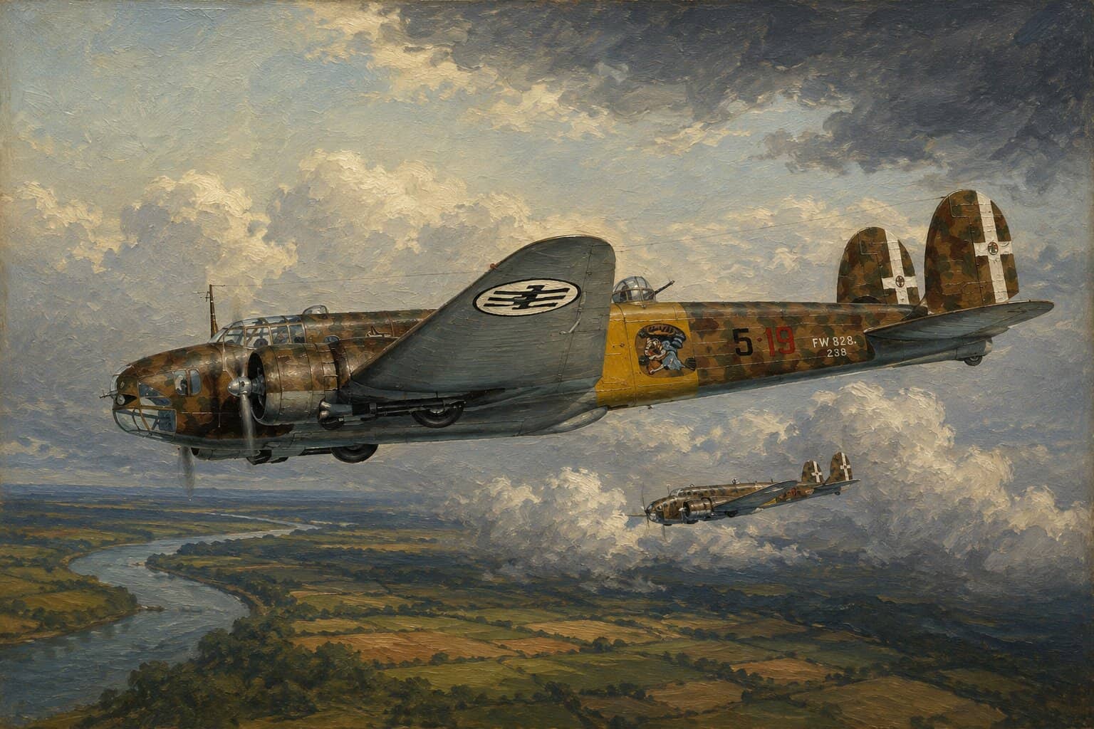 Italian Aircraft Raid Britain from Belgium