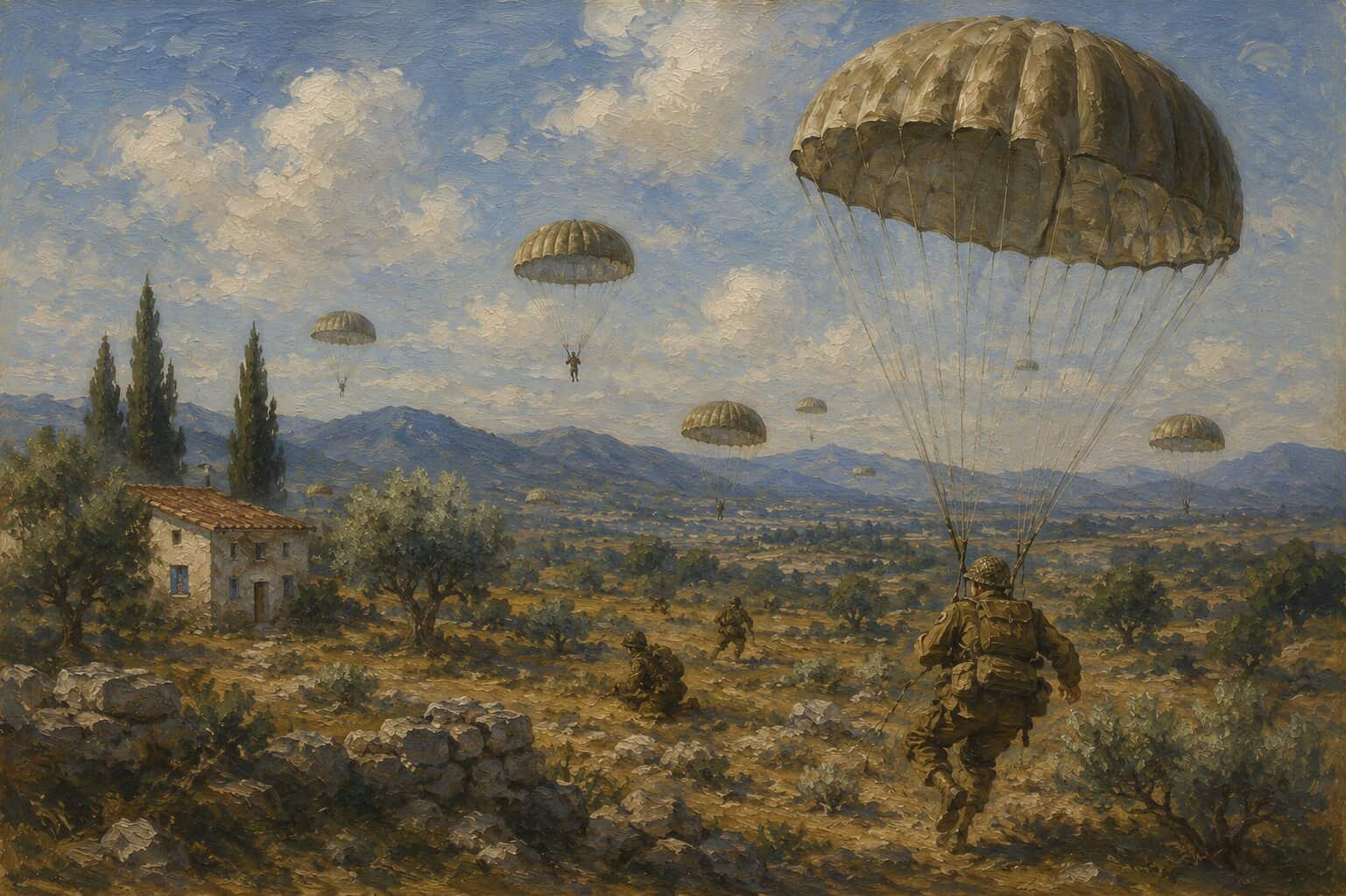 Operation Manna Begins with British Paratroops at Megara
