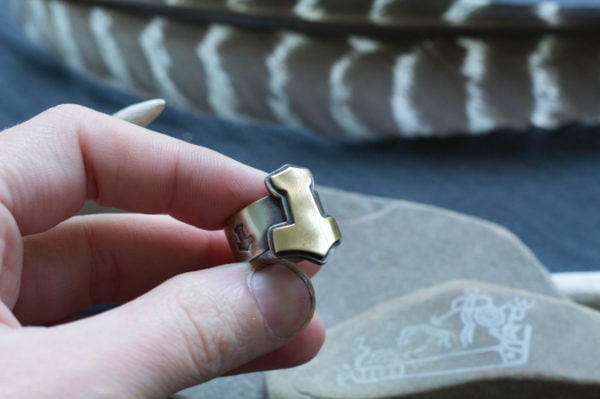 brass and silver mjolnir ring 4 brass and silver mjolnir ring