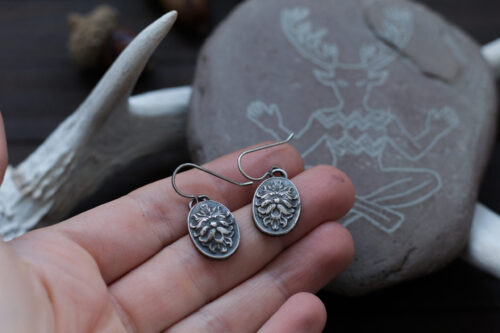 green7 Greenman Earrings - Silver