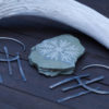 Gods of The Sun - Silver Hoop Earrings - Sol