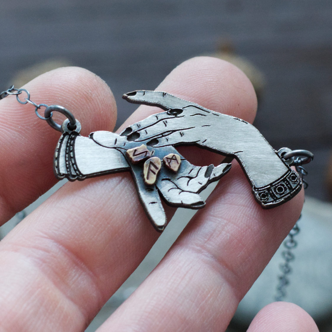 Odin's Discovery of the Runes Pendant