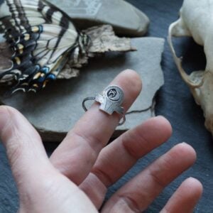 Sterling Silver Thumb Wrap Ring - Can be worn as Midi or Knuckle - Unique Minimalist Jewelry