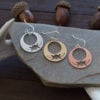 triple moon earrings