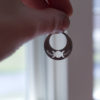 triple moon earrings