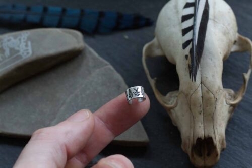 tiny cernunnos ear cuff 2 Tiny Cernunnos Ear Cuff