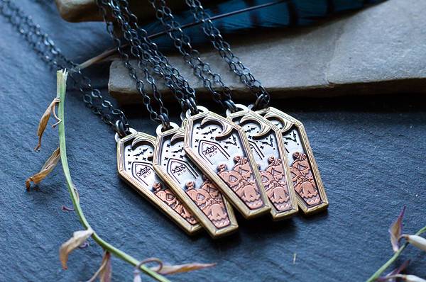 halloween coffin pendant with jack o lanterns halloween coffin pendant with jack o lanterns