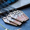 halloween coffin pendant with jack o lanterns
