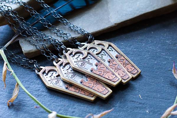 halloween coffin pendant with jack o lanterns halloween coffin pendant with jack o lanterns