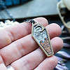 halloween coffin pendant with jack o lanterns