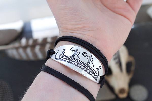 Tanum Rock Carving Petroglyphs Bracelet