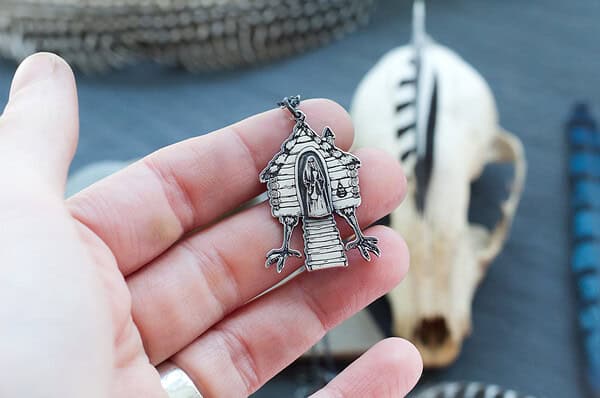 baba yagas house pendant 2 Baba Yaga's House on Chicken Legs Pendant