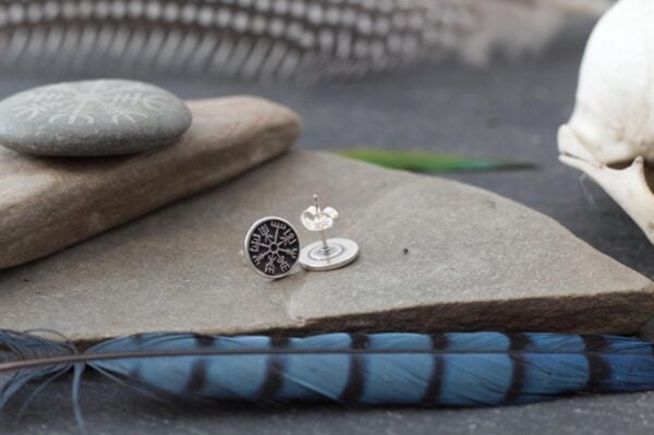 vegvisir stud earrings Vegvisir Stud Earrings