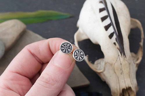 il_fullxfull.6678028761_34qb.jpg Vegvisir Stud Earrings