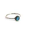 Labradorite Stacking Ring, Dainty Silver Ring, Gemstone Jewelry, Sterling Silver Gemstone Ring, Unique Gift for Her, Blue Stone Silver Ring
