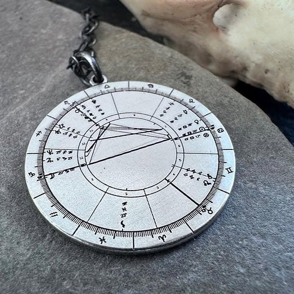 Personalized Astrology Necklace Custom Birth Chart Pendant Zodiac Sign Jewelry Unique Birthday Gift for Her Celestial Natal Chart Necklace